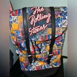 Rocksax Rolling Stones 1978 Tour Heritage Backpack Bag Rock Book bag Travel